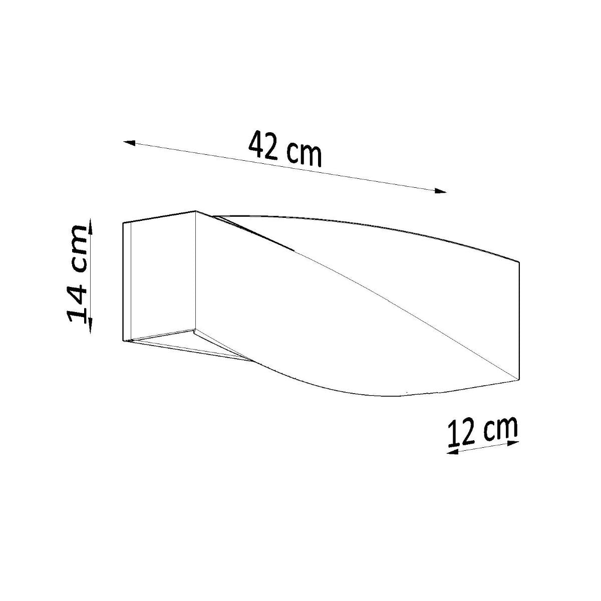 
Design Wandlampe Keramik „Sigma“ - Schwarz