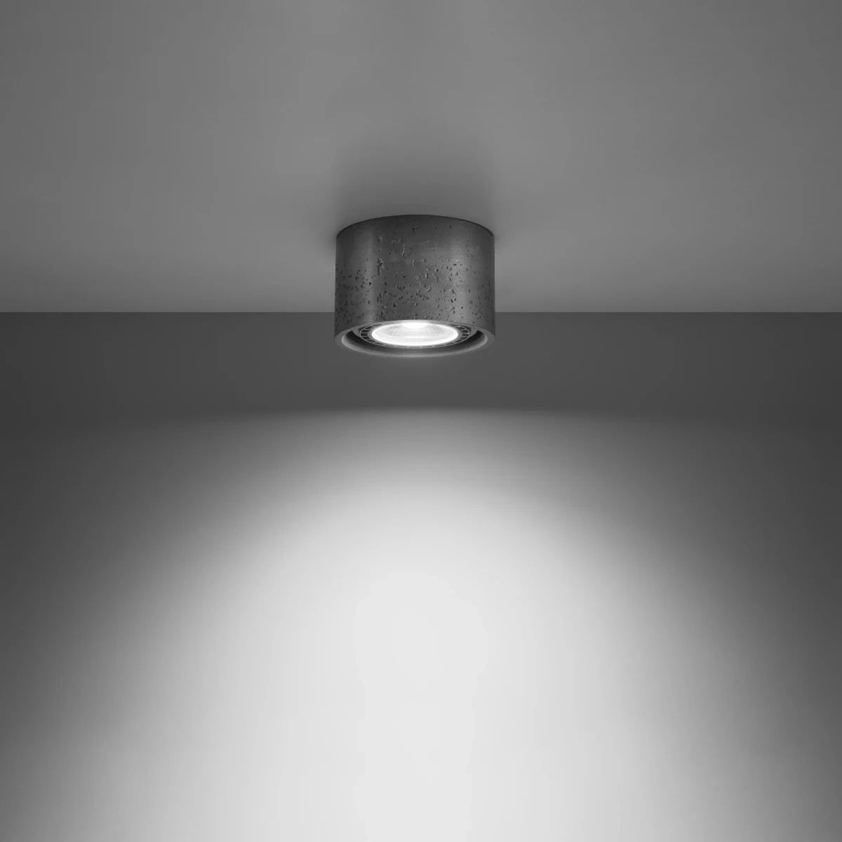 
Design Deckenlampe „Basic“ 1-flammig - Grau
