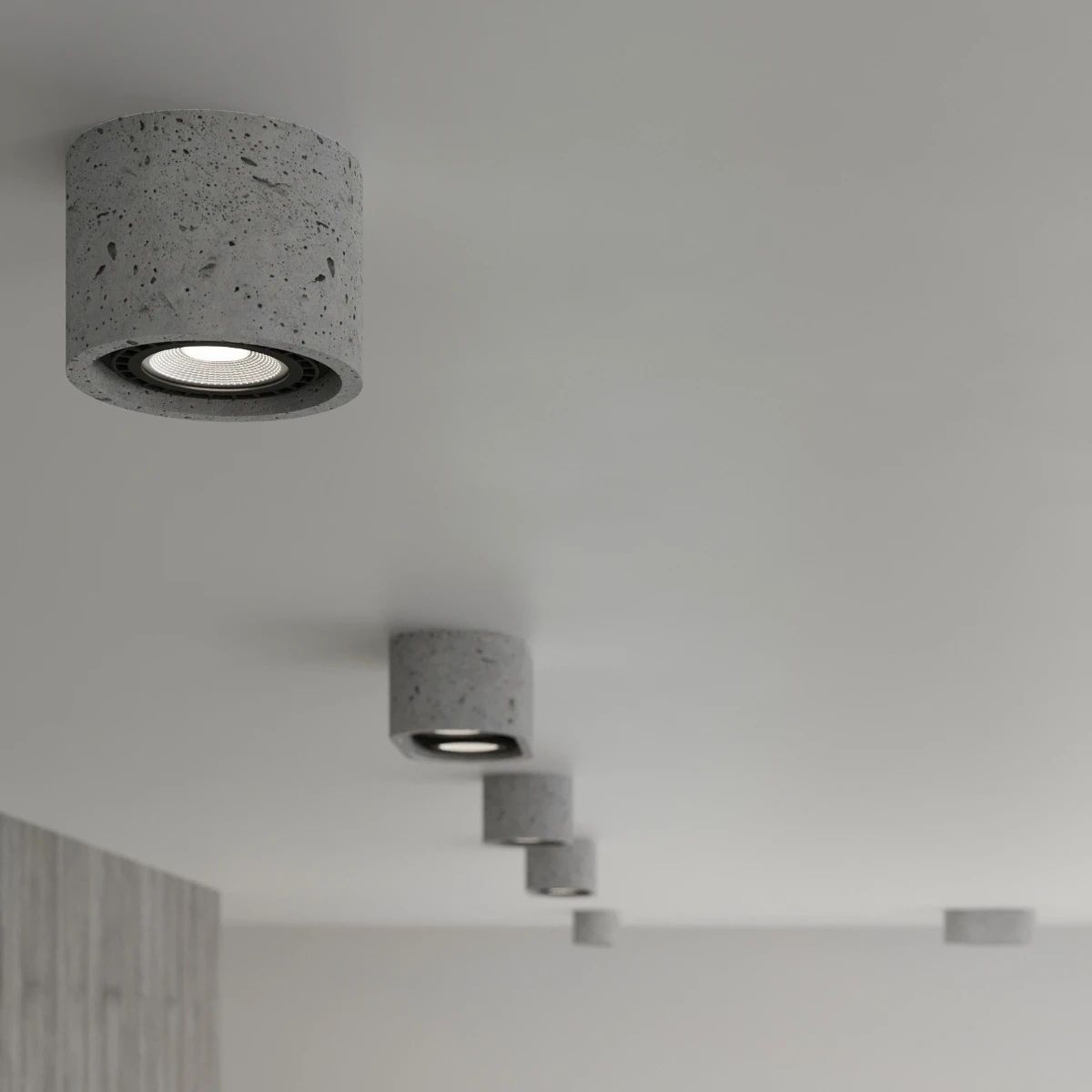 
Design Deckenlampe „Basic“ 2-flammig - Grau