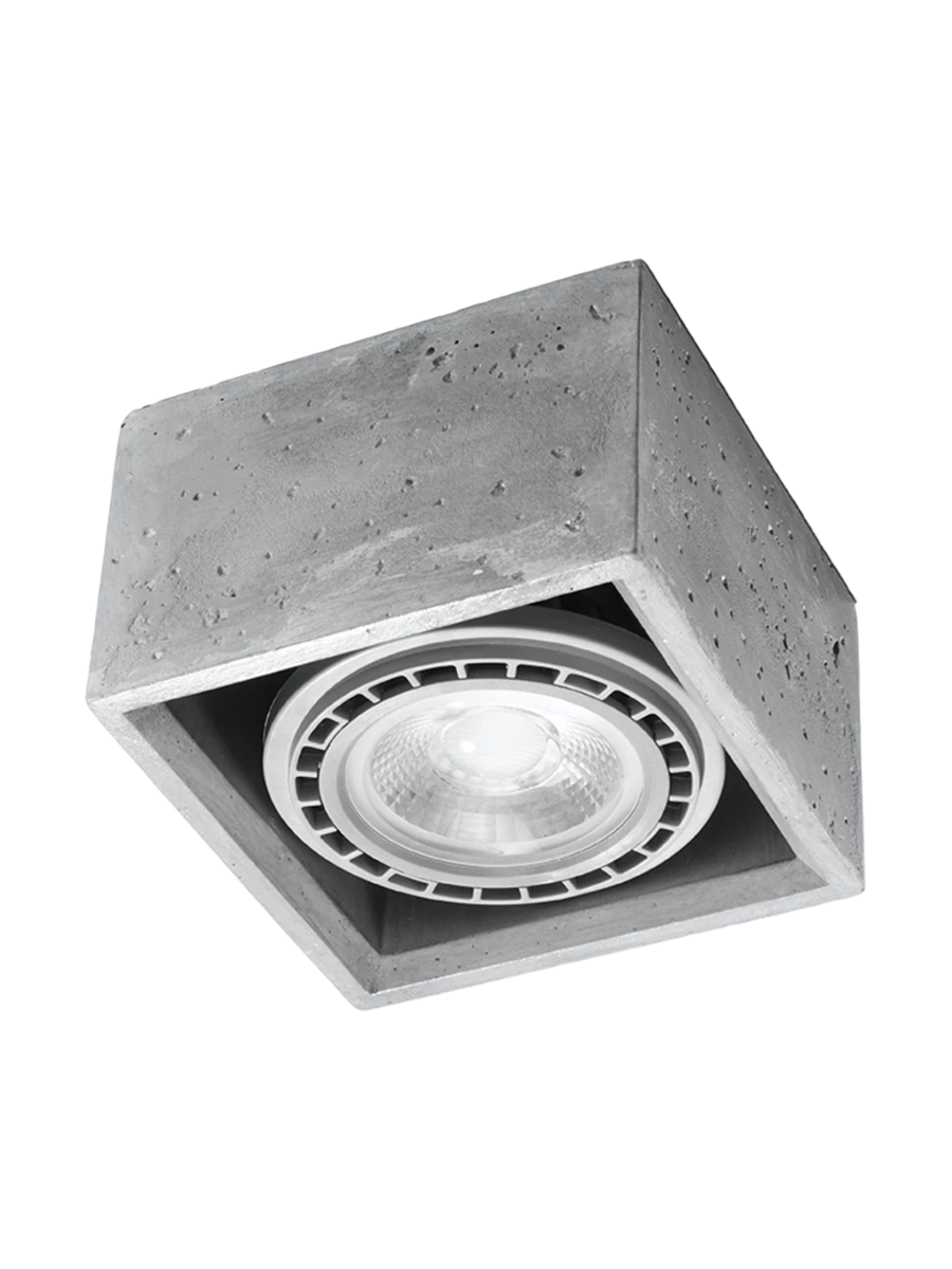 
Design Deckenlampe „Quatro“ 1-flammig - Grau