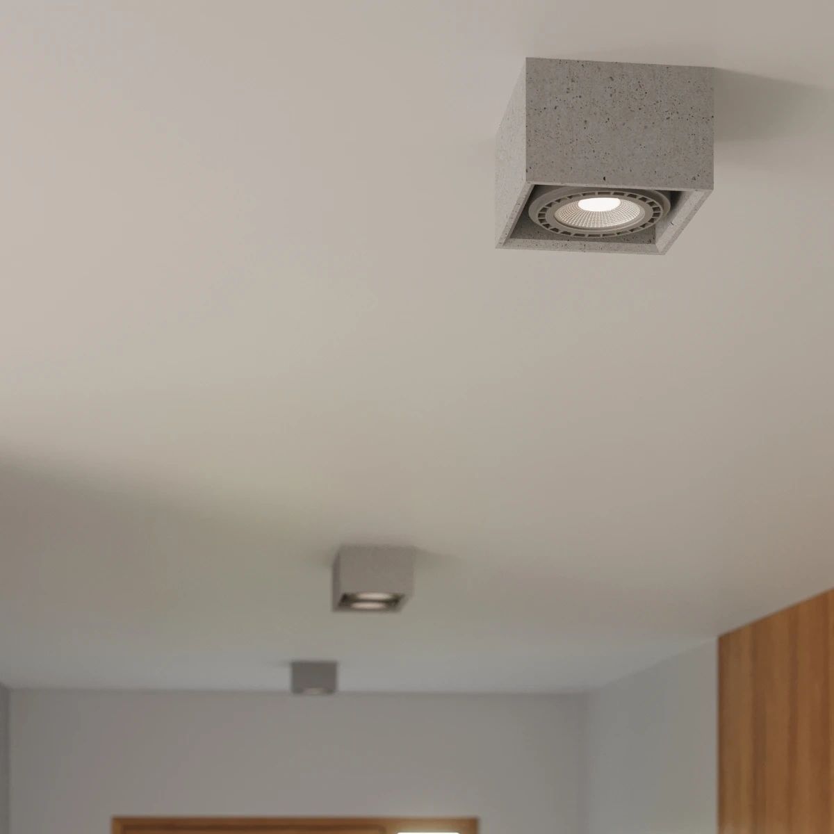 
Design Deckenlampe „Quatro“ 2-flammig - Grau