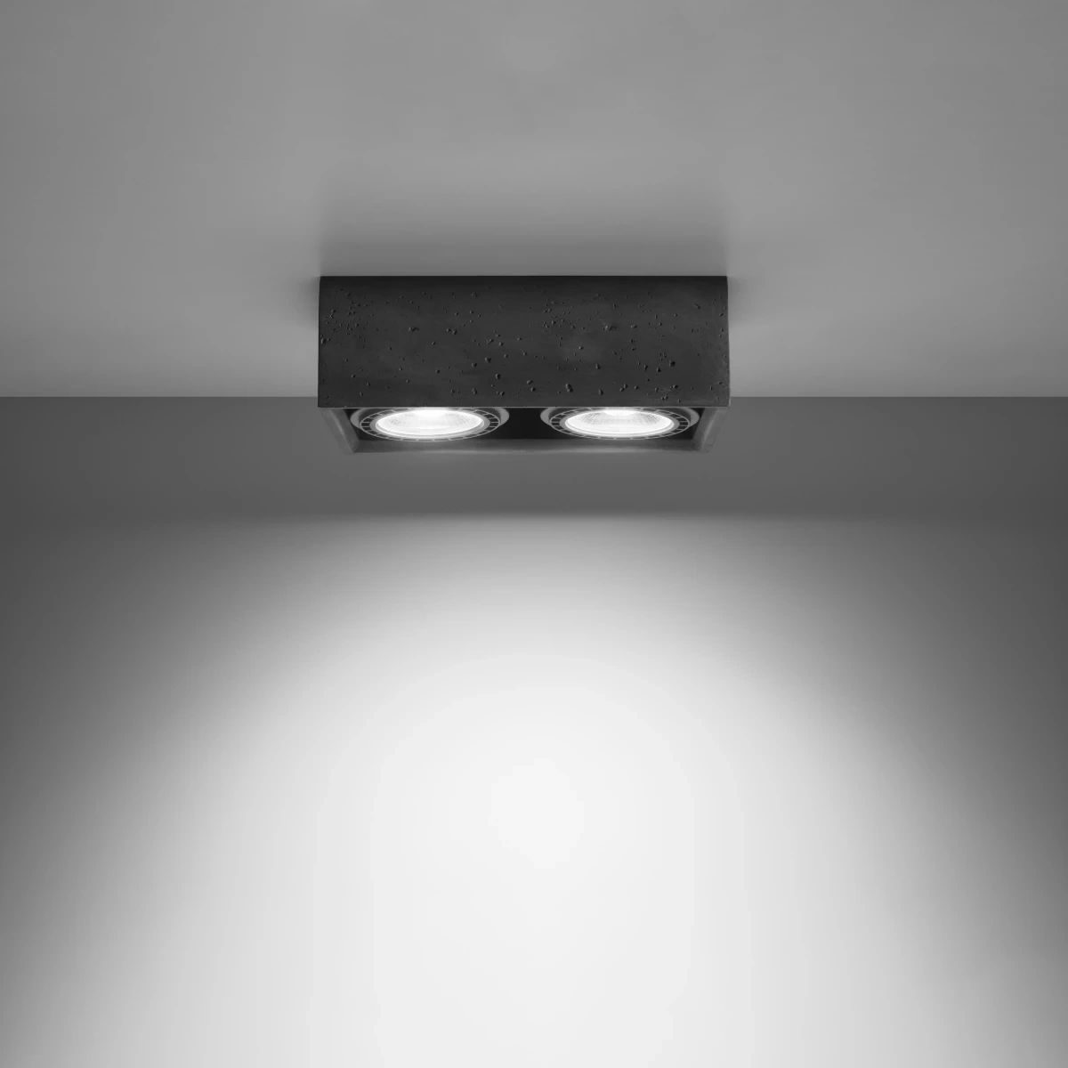 
Design Deckenlampe „Quatro“ 2-flammig - Grau