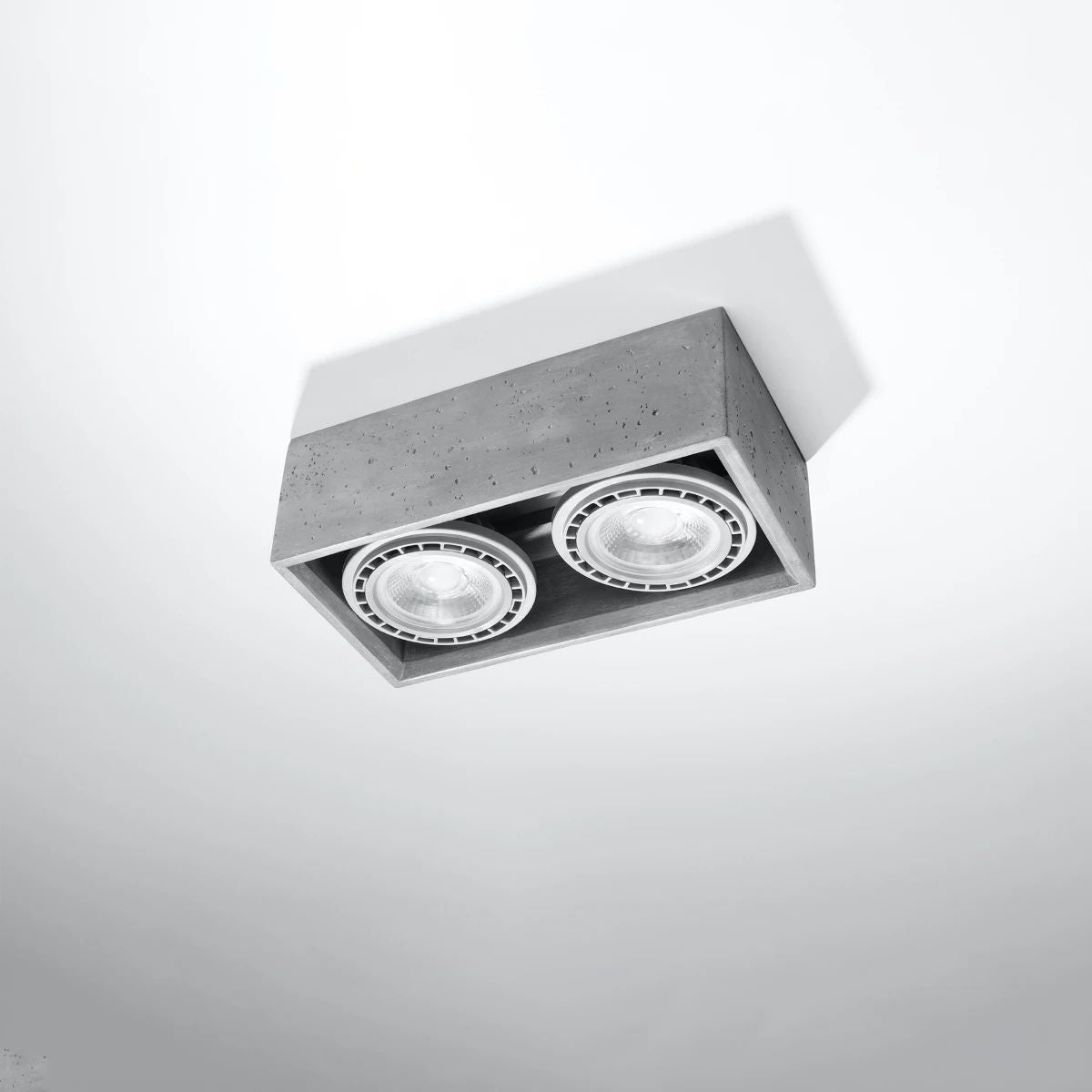 
Design Deckenlampe „Quatro“ 2-flammig - Grau