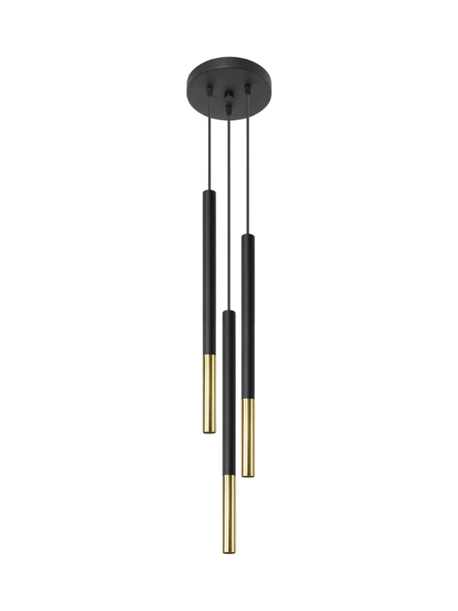 
Suspension design « Mozaica II » 3 lampes - Or