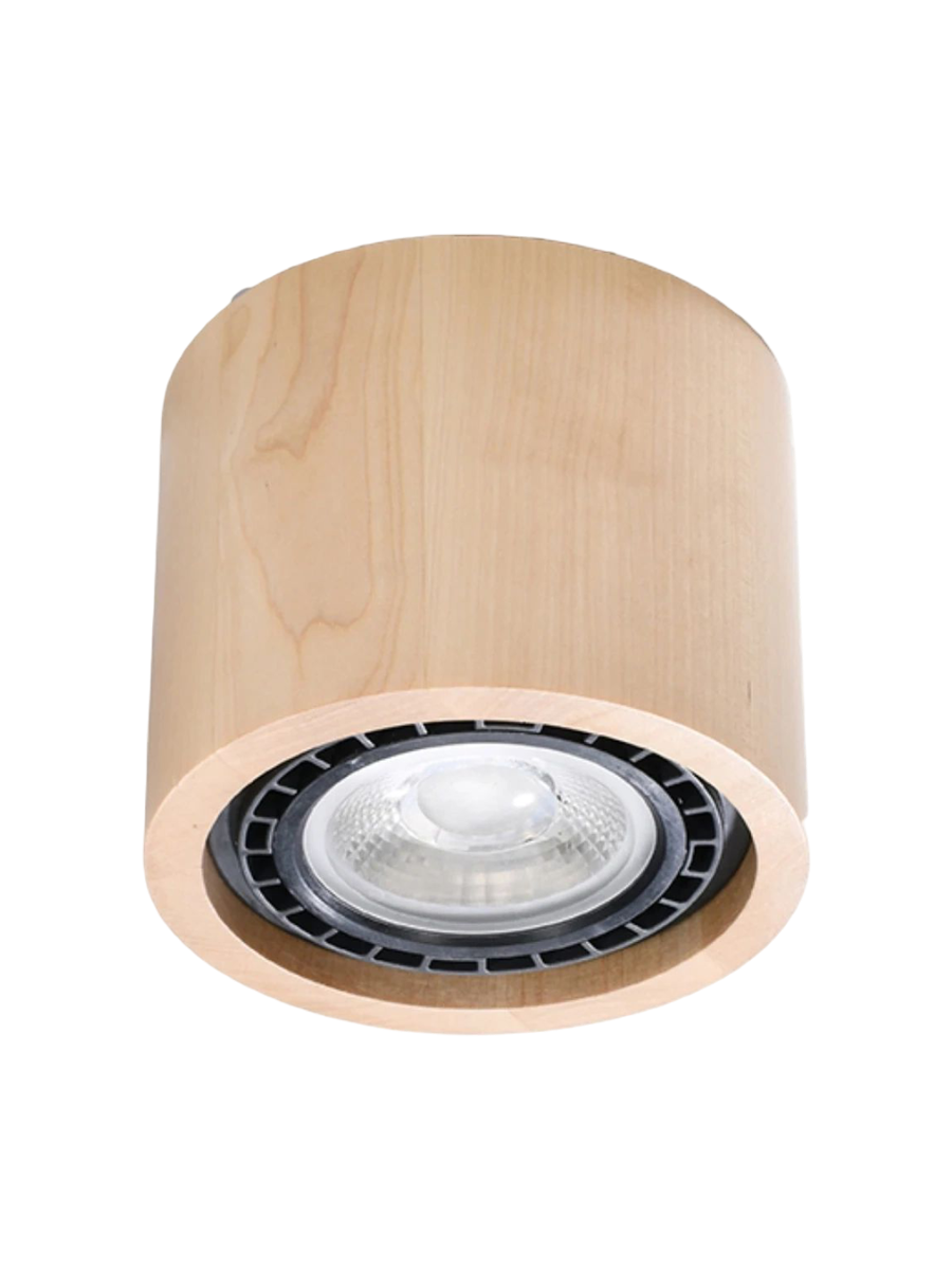 
Design Deckenlampe „Basic“ 1-flammig - Naturholz