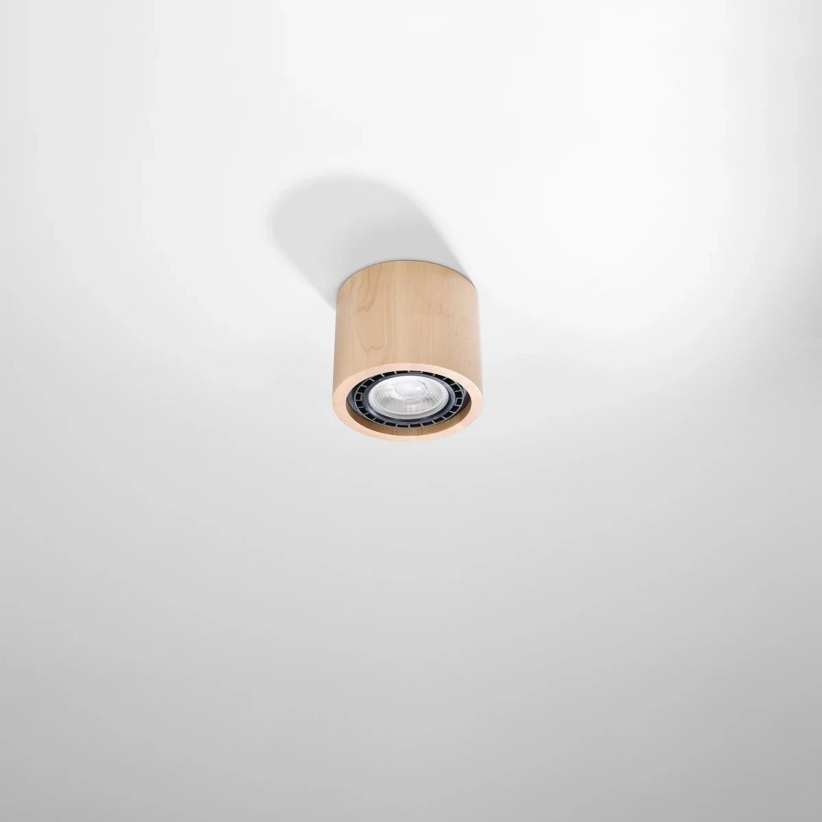 
Design Deckenlampe „Basic“ 1-flammig - Naturholz