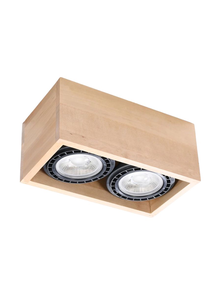 
Design Deckenlampe „Quatro“ 2-flammig - Grau