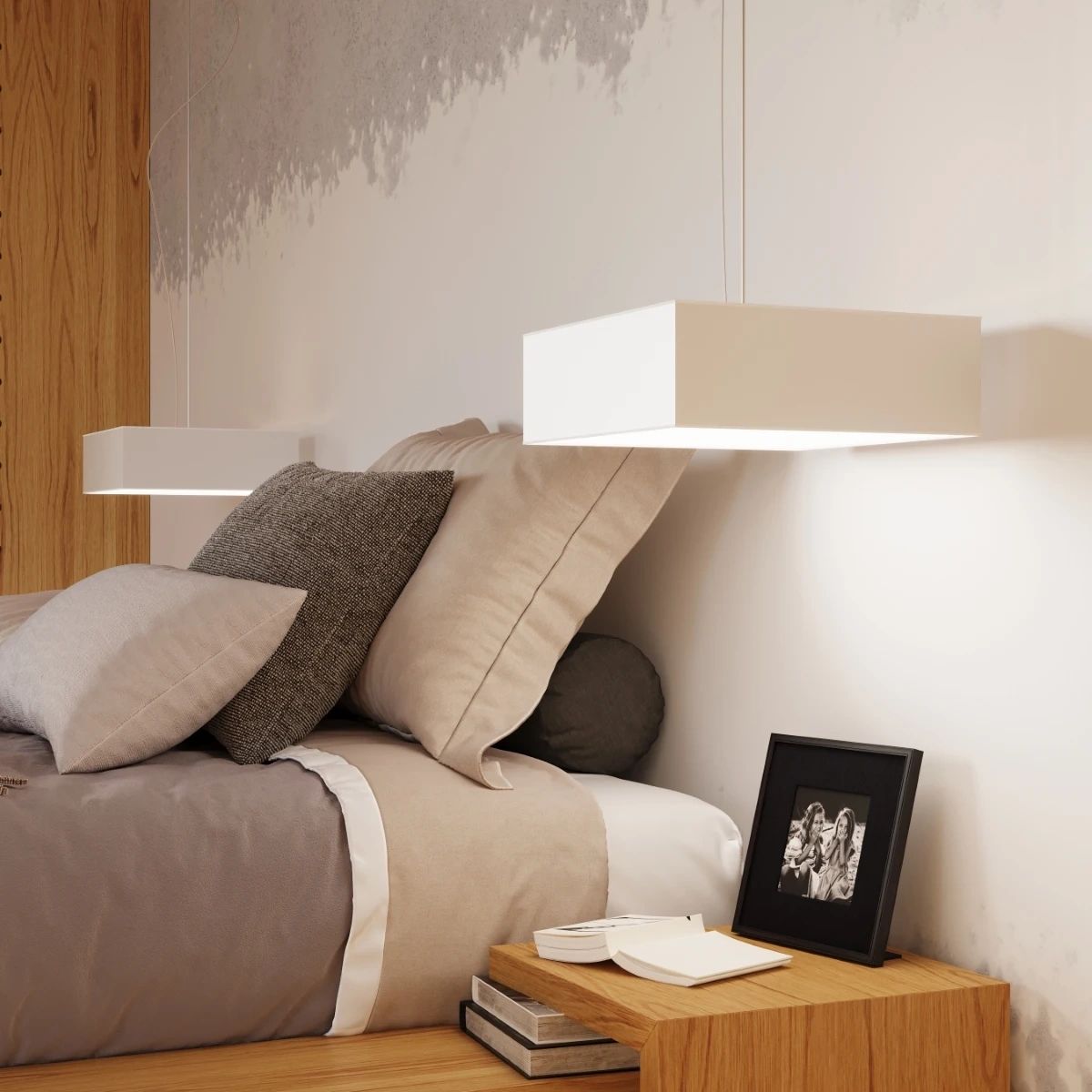 
Plafonnier design « Horus » Ø 55 cm - blanc