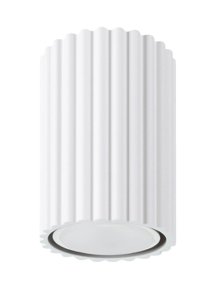 
Plafonnier design « Karbon » Ø 6,5 x 10 cm - Blanc
