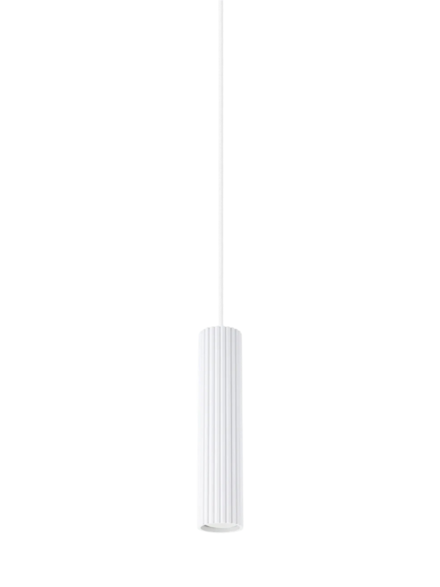 
Suspension design « Karbon » 1 lumière - Blanc