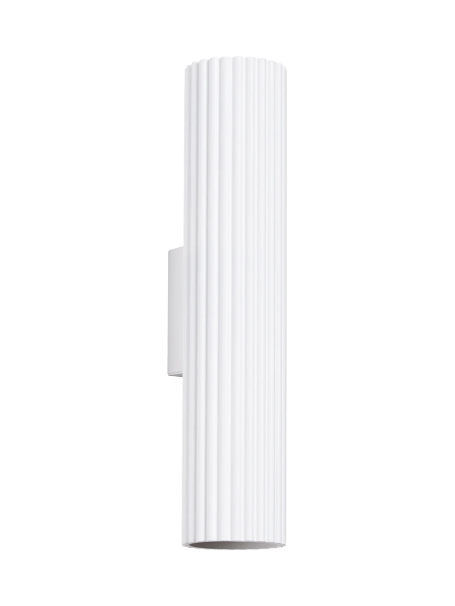 
Designer Wall Light "Karbon", Height 30 cm - White