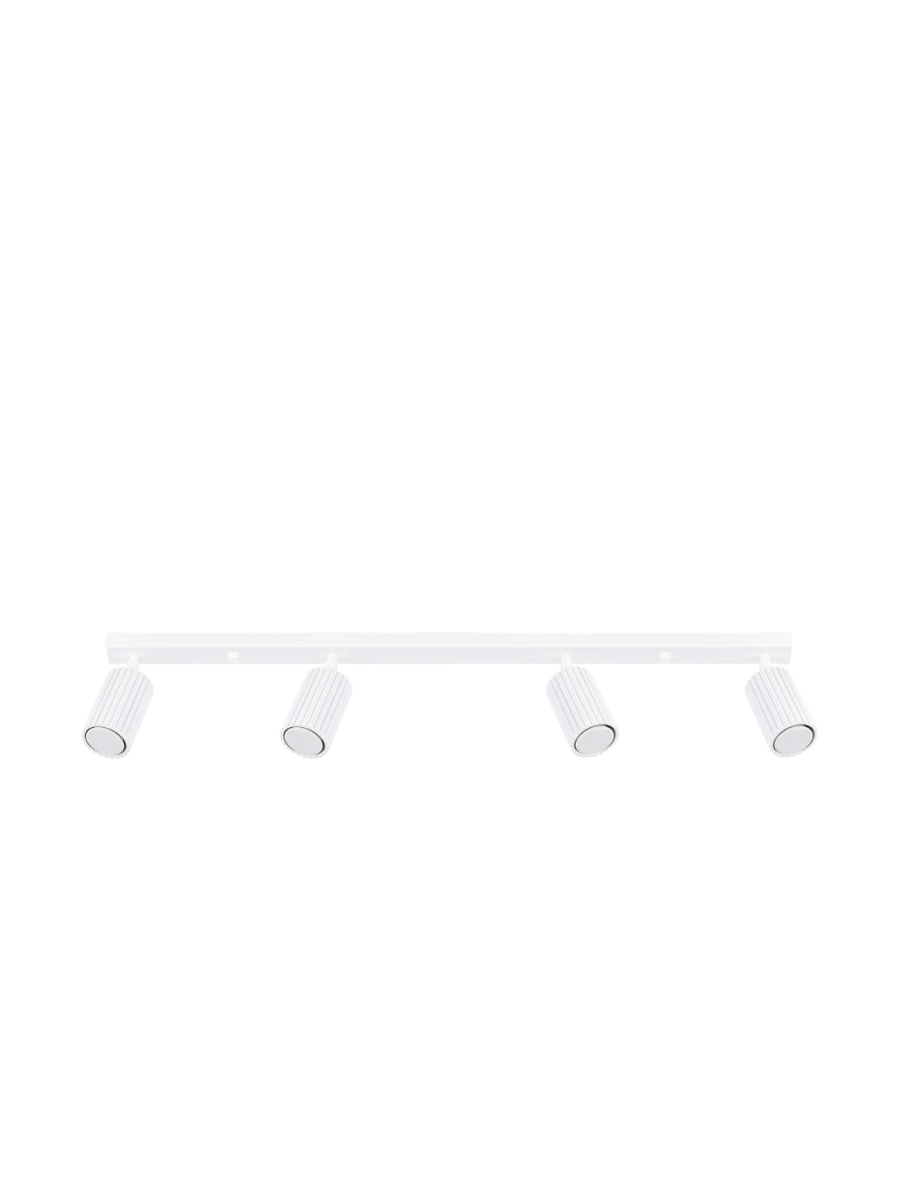 
Designer ceiling light "Karbon" 4-bulb (linear) - White