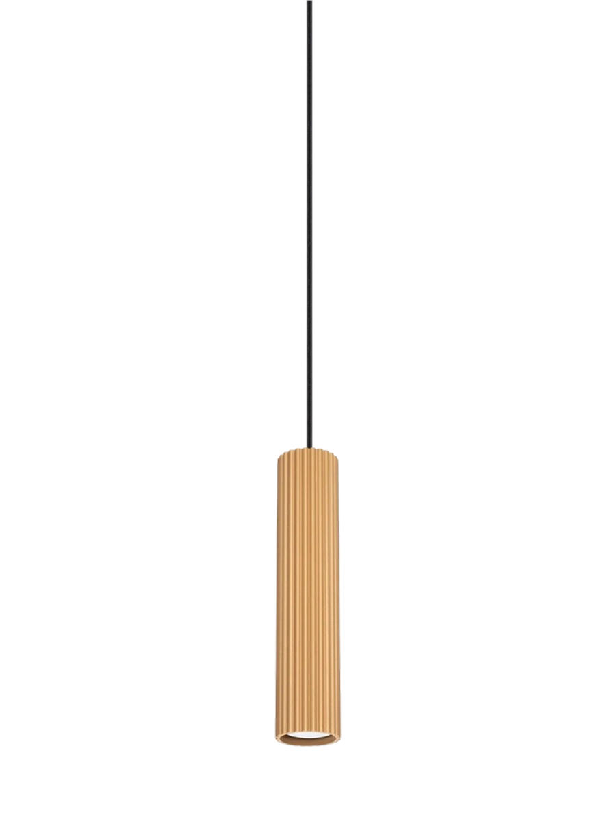 
Suspension design « Karbon » 1 lumière - Or
