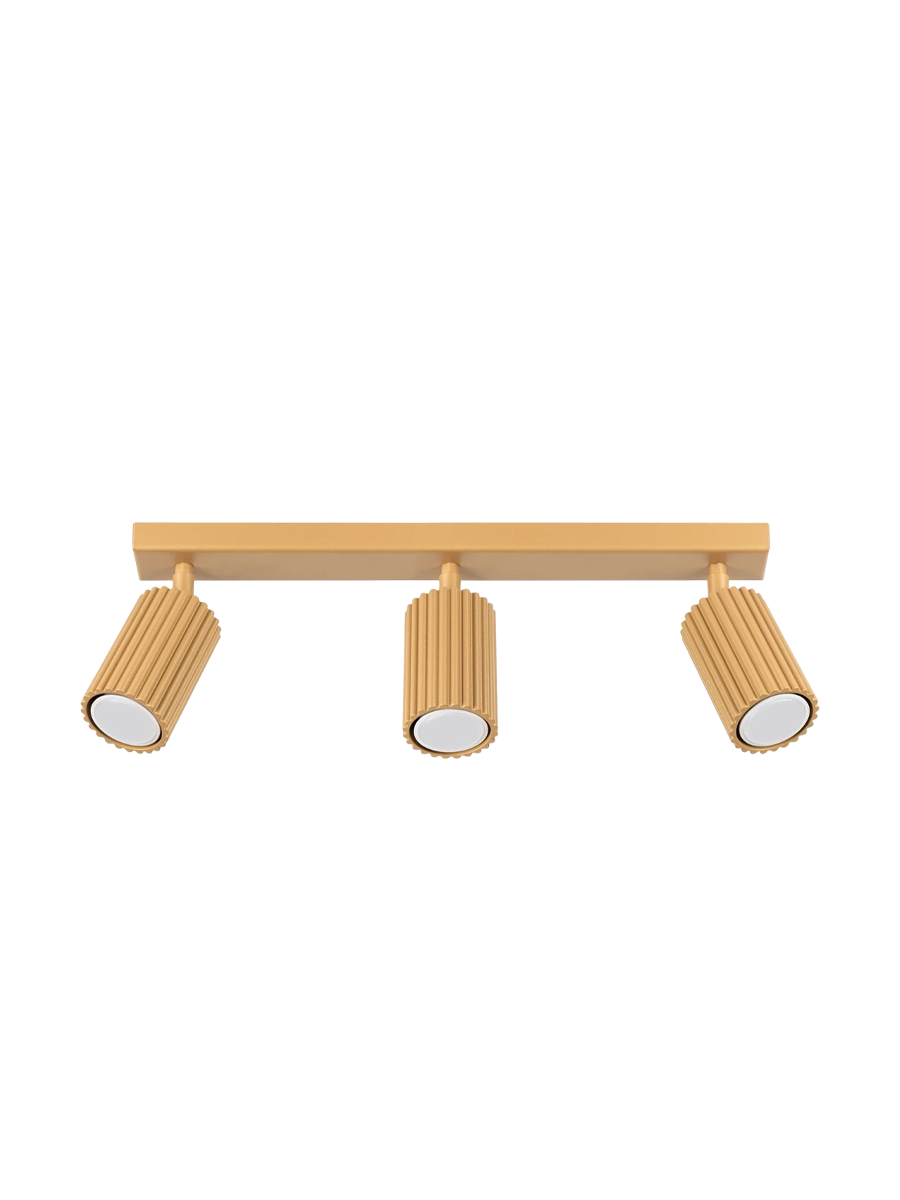 
Design Deckenlampe „Karbon“ 3-flammig - Gold