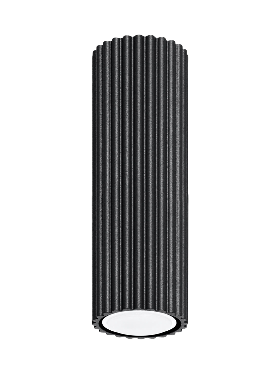 
Design Deckenlampe „Karbon“ Ø 6.5 x 20 cm - Schwarz