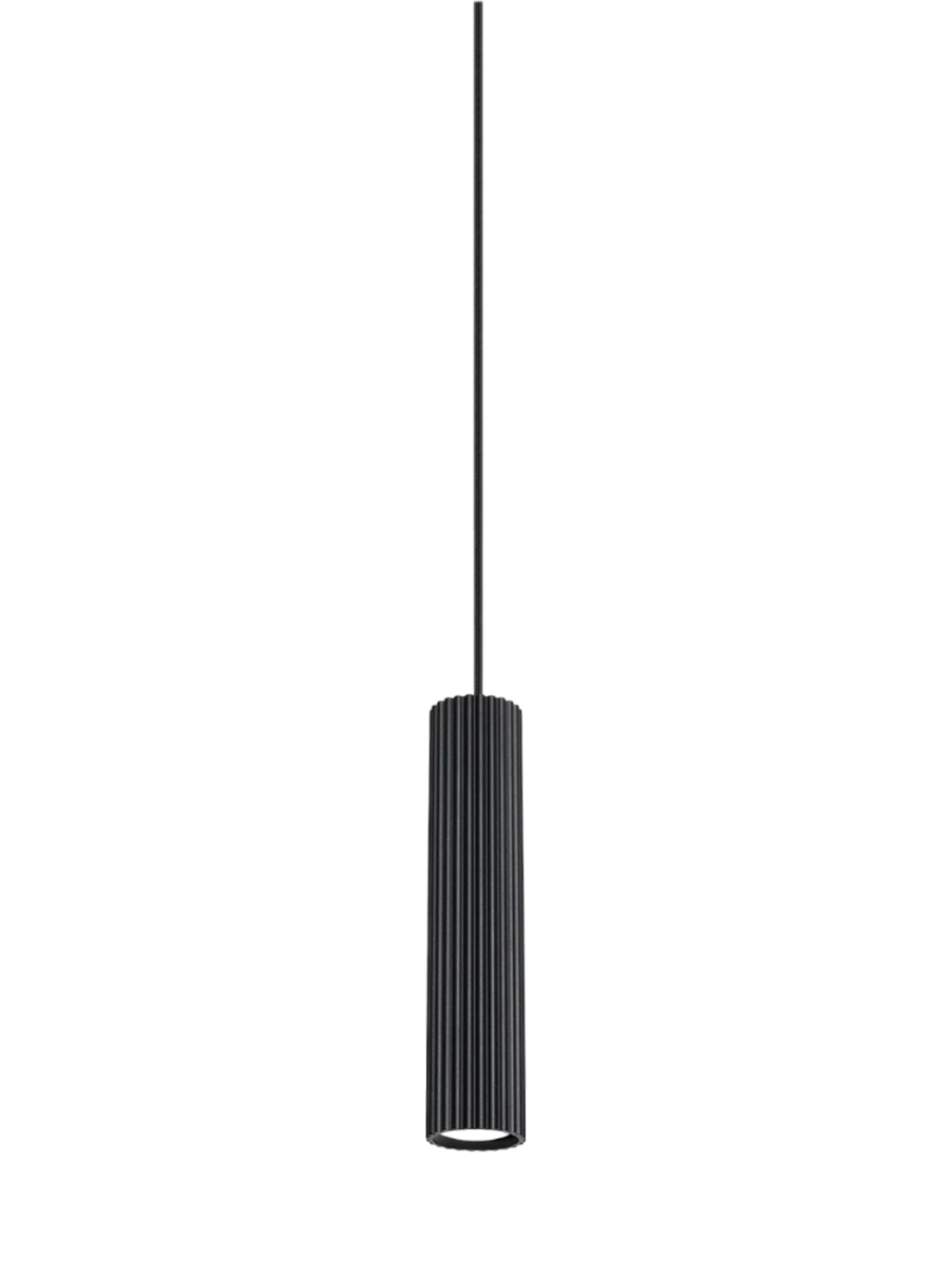 
Suspension design « Karbon » 1 lumière - Noir