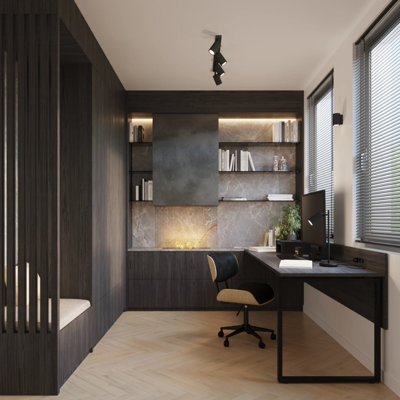 
Lampe de table design « Karbon » - Noir