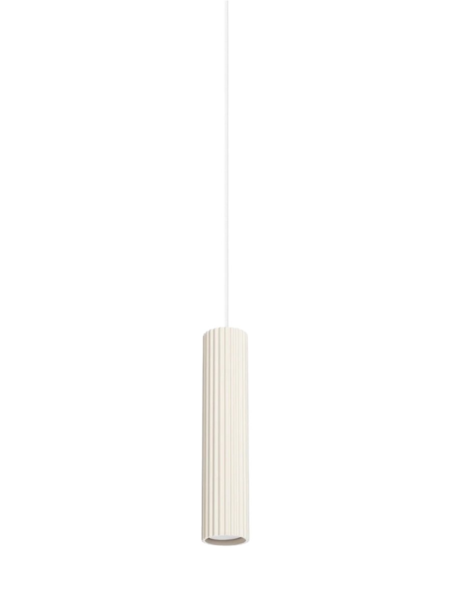 
Suspension design « Karbon » 1 lumière - Beige
