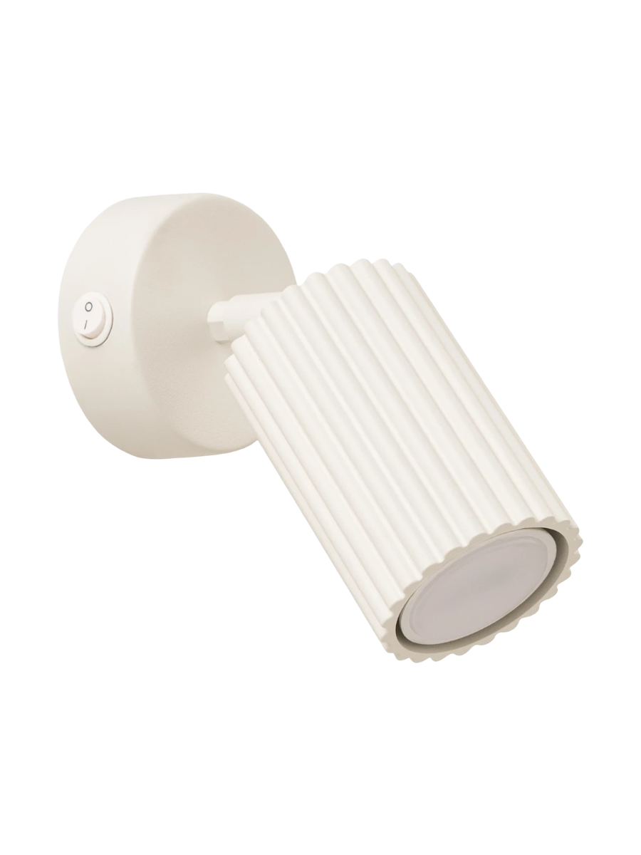 
"Carbon" Designer Wall Lamp - with switch - Beige