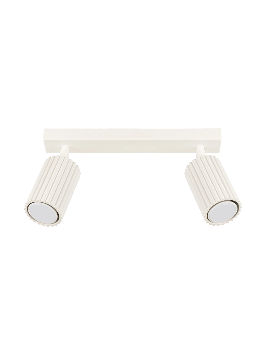 
Designer ceiling light "Karbon" 2-bulb - Beige