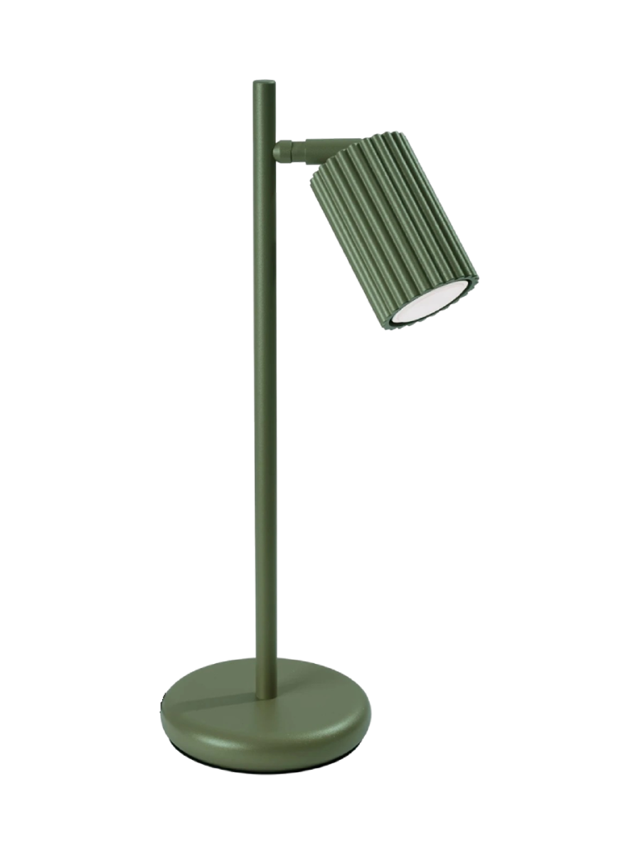 
Lampe de table design « Karbon » - Vert olive