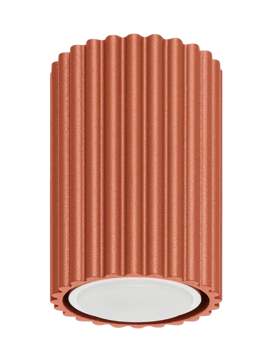 
Plafonnier design « Karbon » Ø 6,5 x 10 cm - Rouge ocre