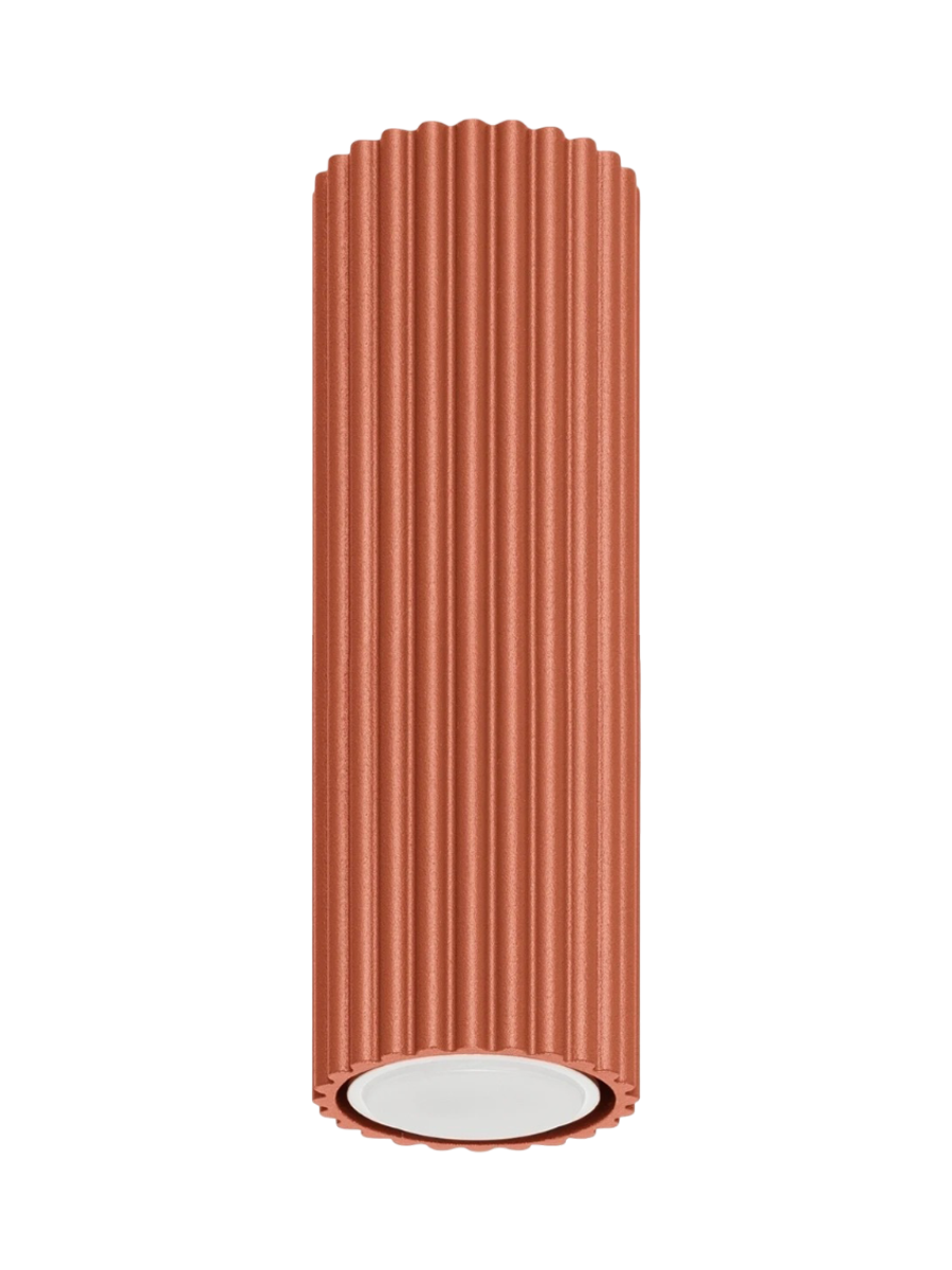 
Design Deckenlampe „Karbon“ Ø 6.5 x 20 cm - Ockerrot