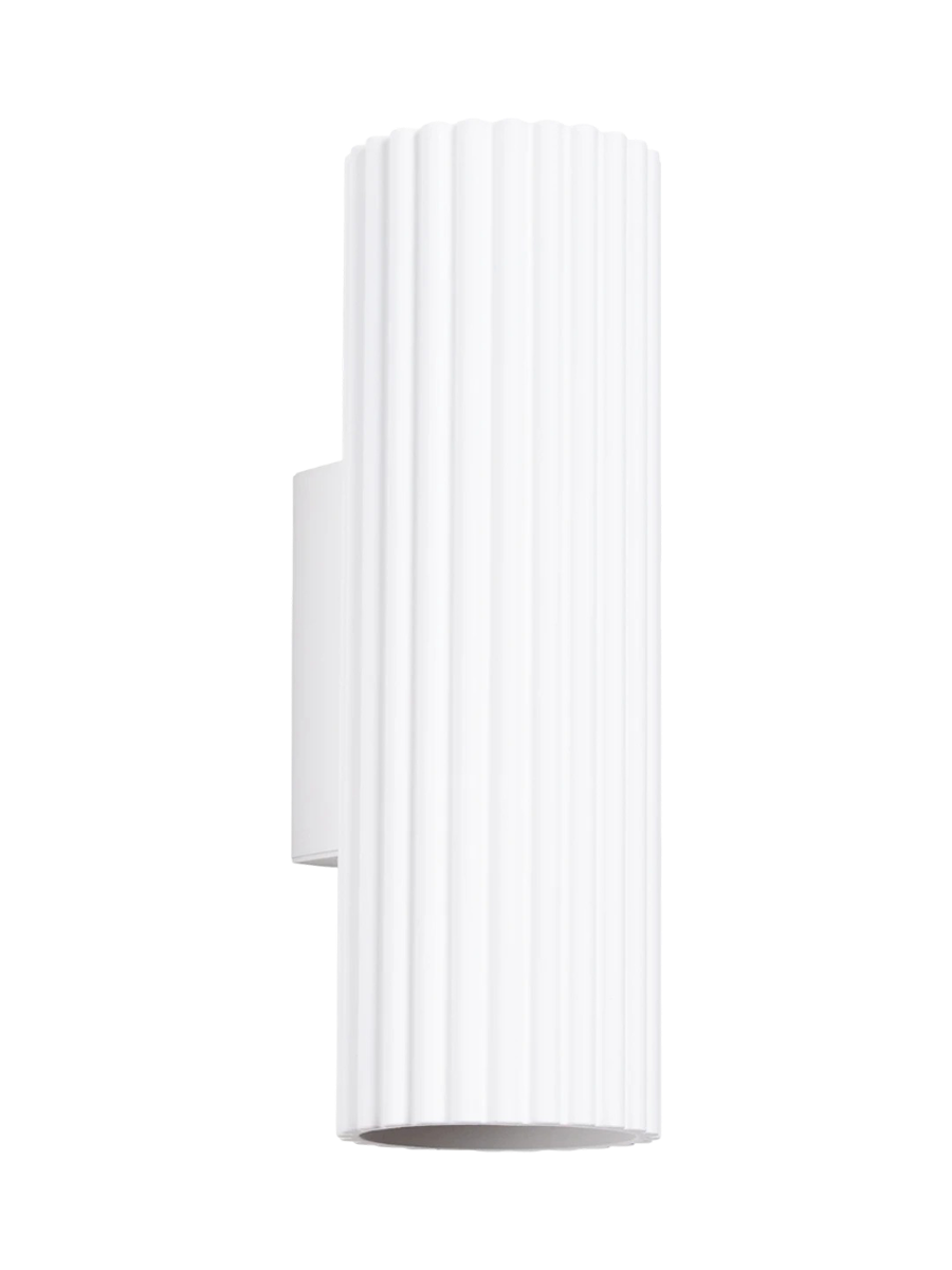 
Designer Wall Lamp "Carbon", Height 20 cm - White