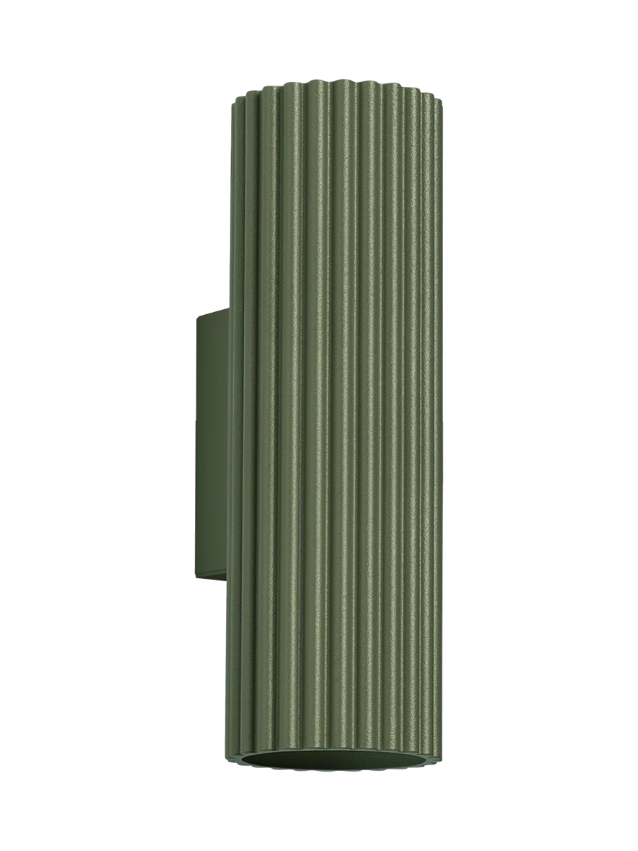 
Designer Wall Lamp "Carbon", Height 20 cm - Ocher red