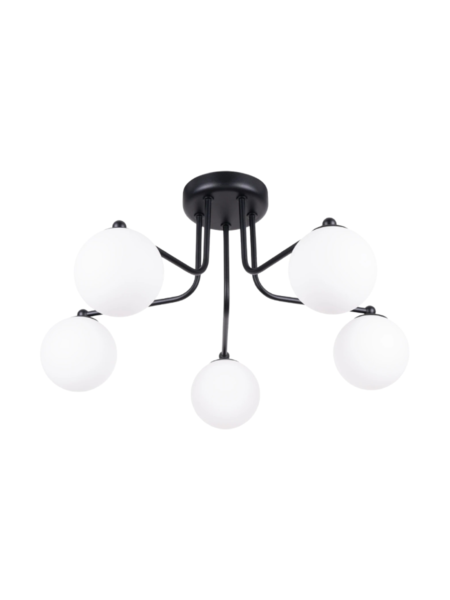 
Design Deckenlampe „Astral“ 5-flammig - Schwarz