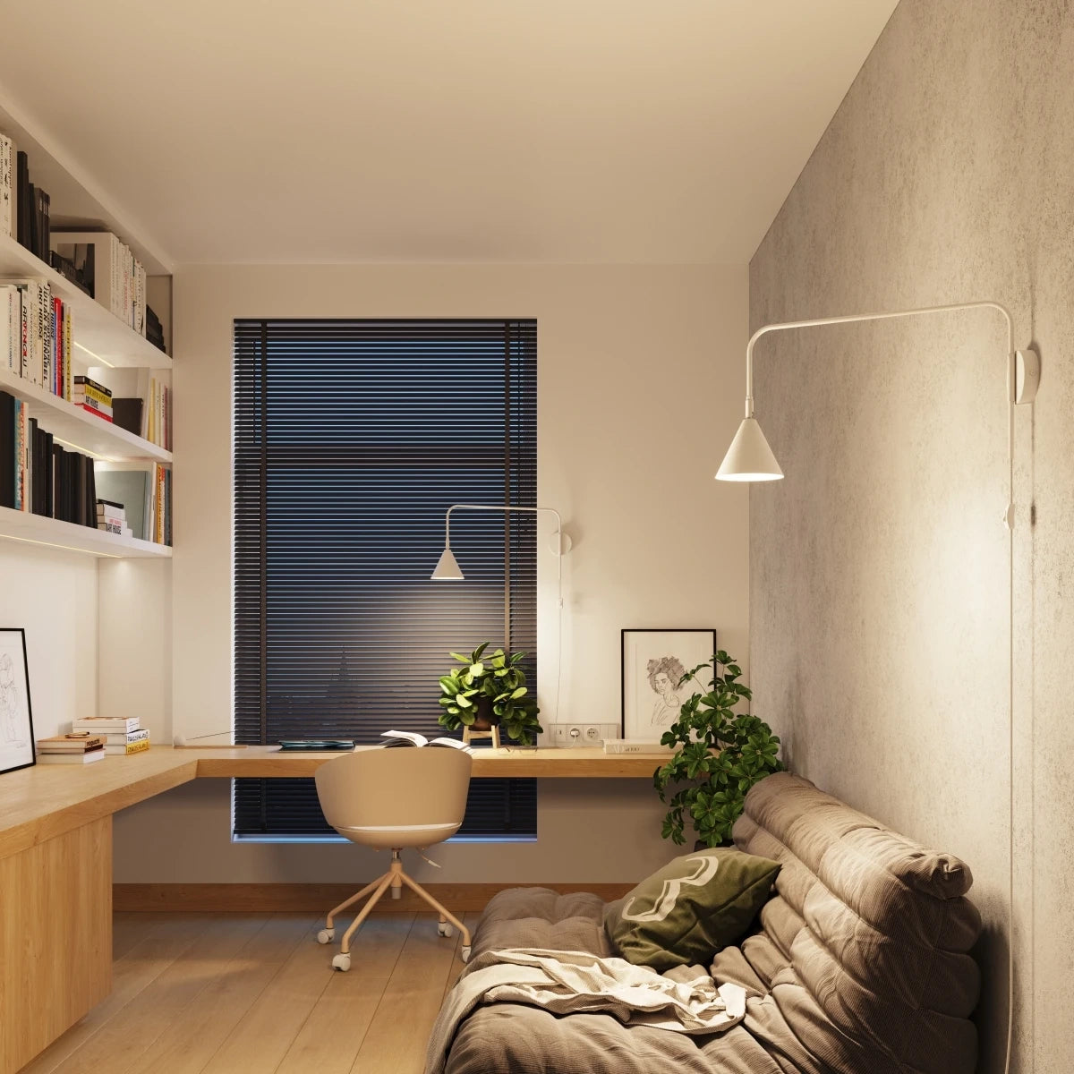 
Lampada da parete di design «Nox» - Bianco