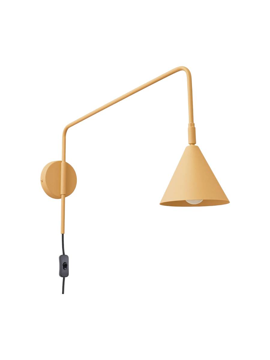 
Lampada da parete di design «Nox» - Giallo ocra