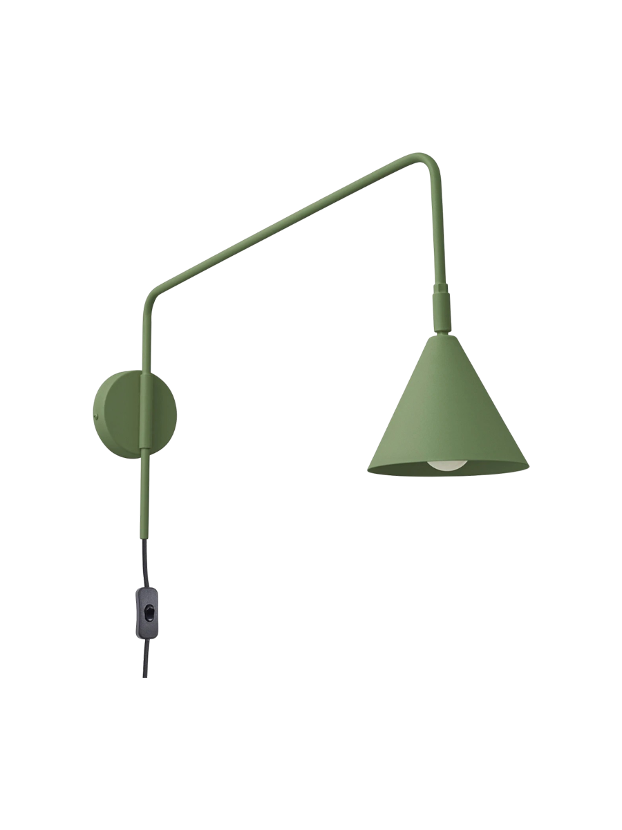 
Lampada da parete di design «Nox» - Verde oliva