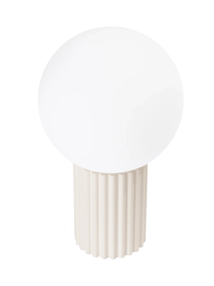 
Lampada da tavolo di design «Halo» - Beige