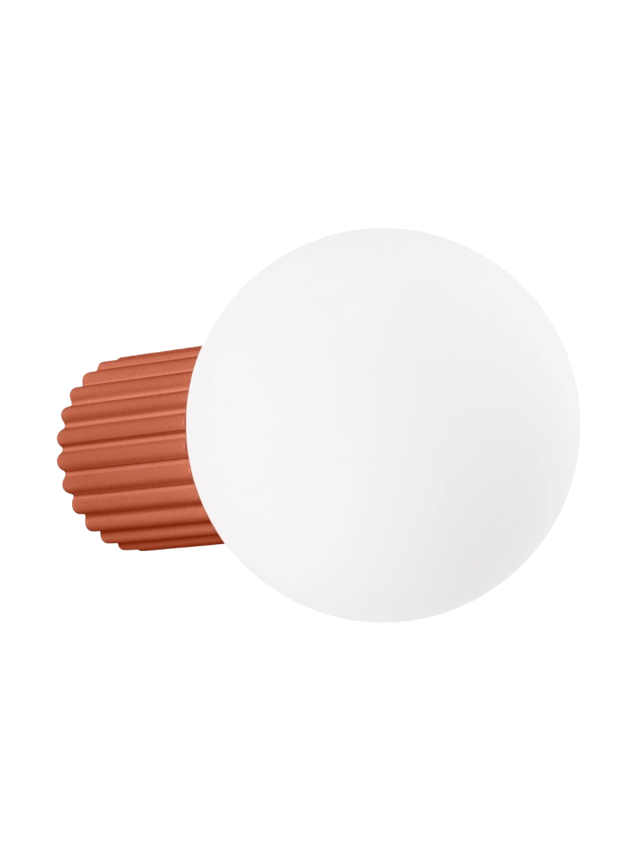 
Design Wandlampe „Halo“ - Ockerrot