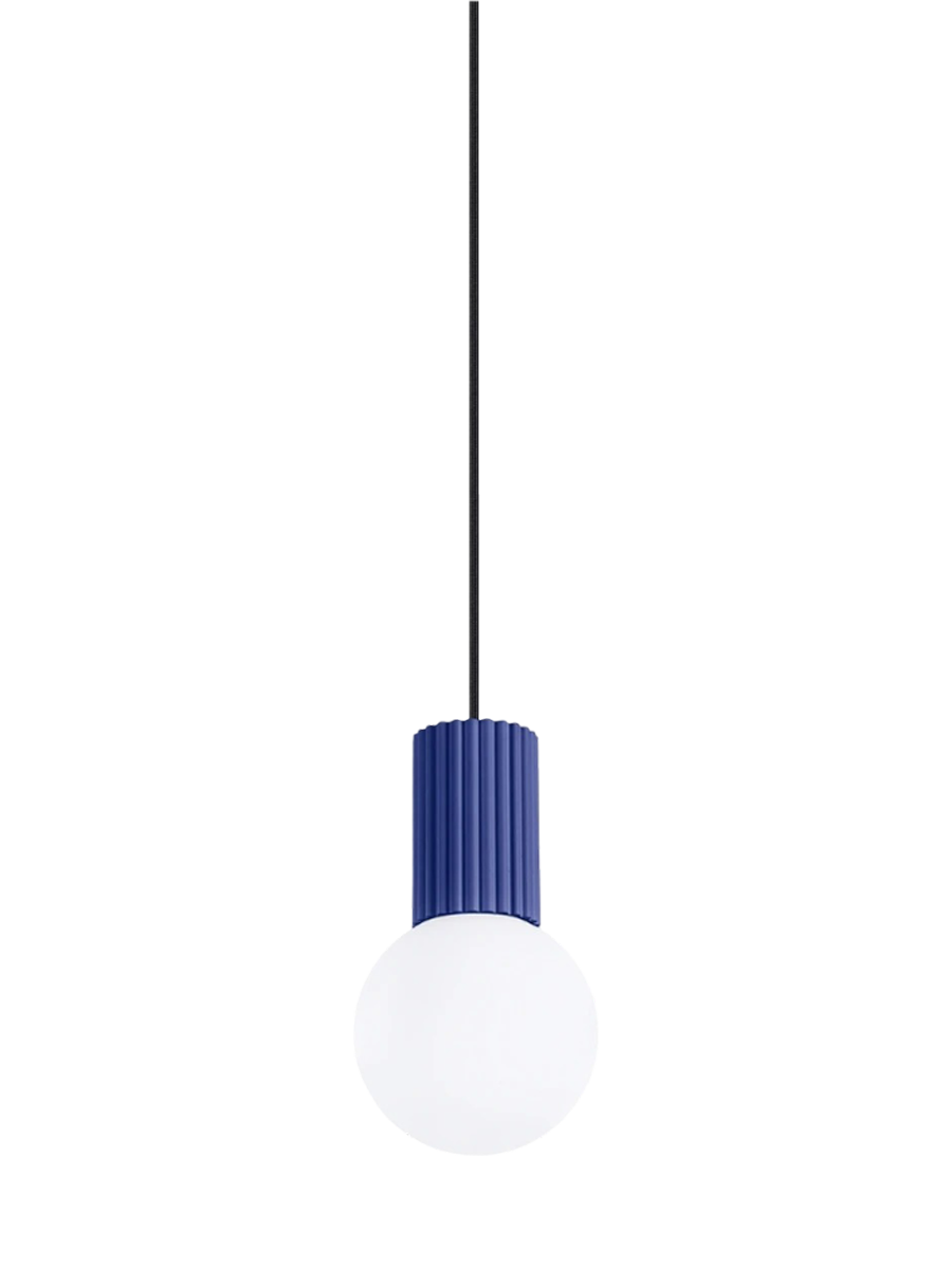 
Suspension design « Halo », 1 lumière - Outremer