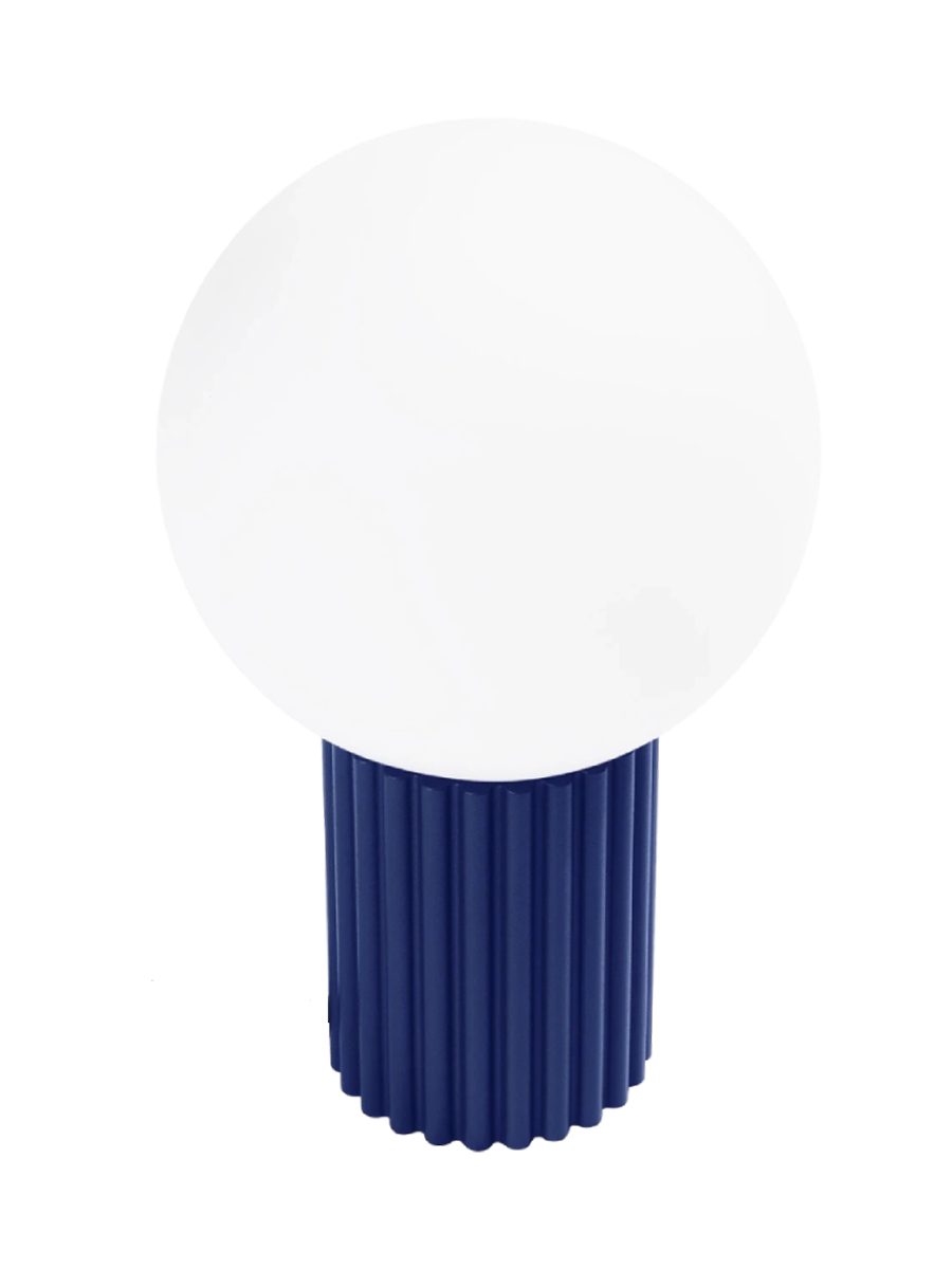 
Lampada da tavolo di design «Halo» - Blu oltremare
