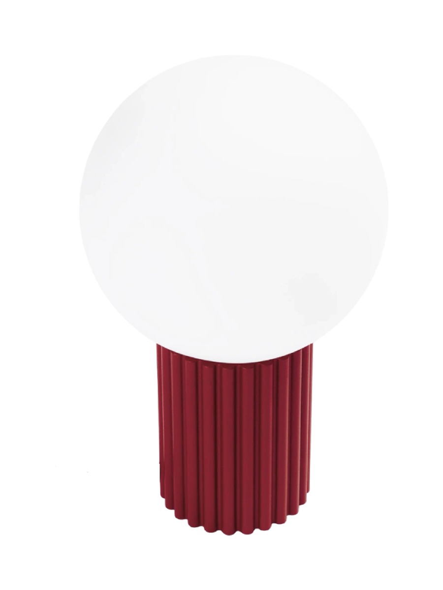 
Lampada da tavolo di design «Halo» - Rosso bordeaux