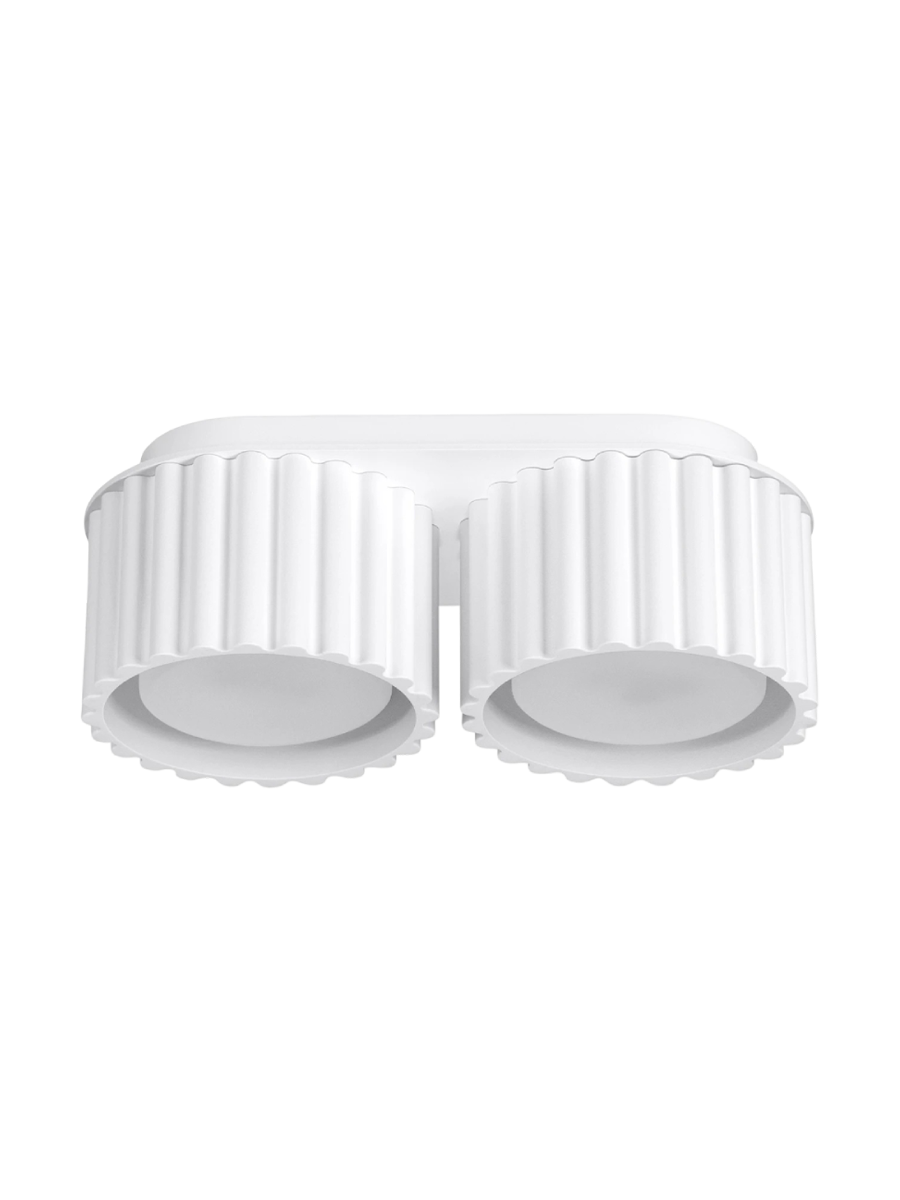 
Designer Ceiling Light "Aura" 2-bulb - White