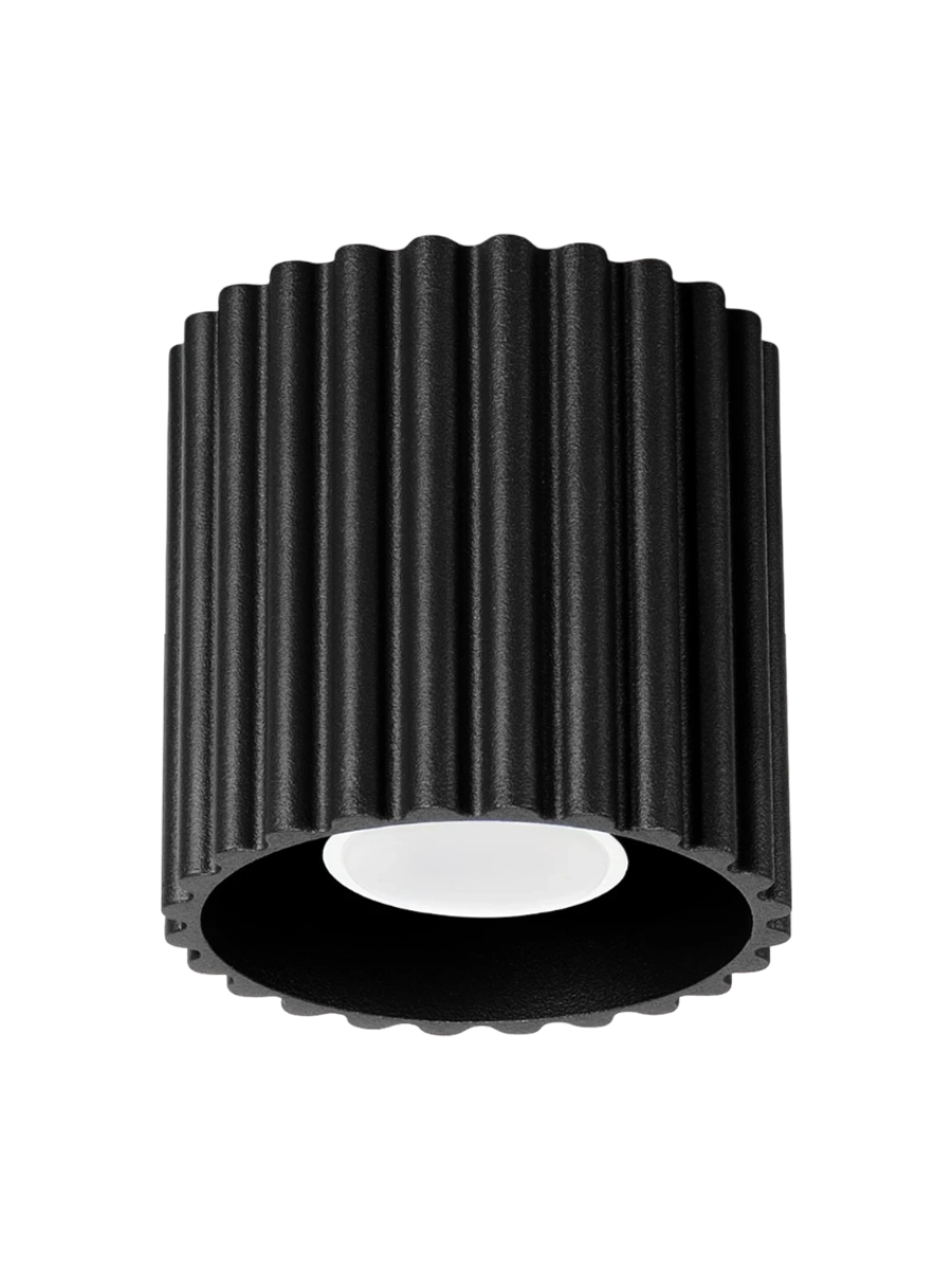 
Designer Ceiling Light "Aura II" 1-bulb - Black