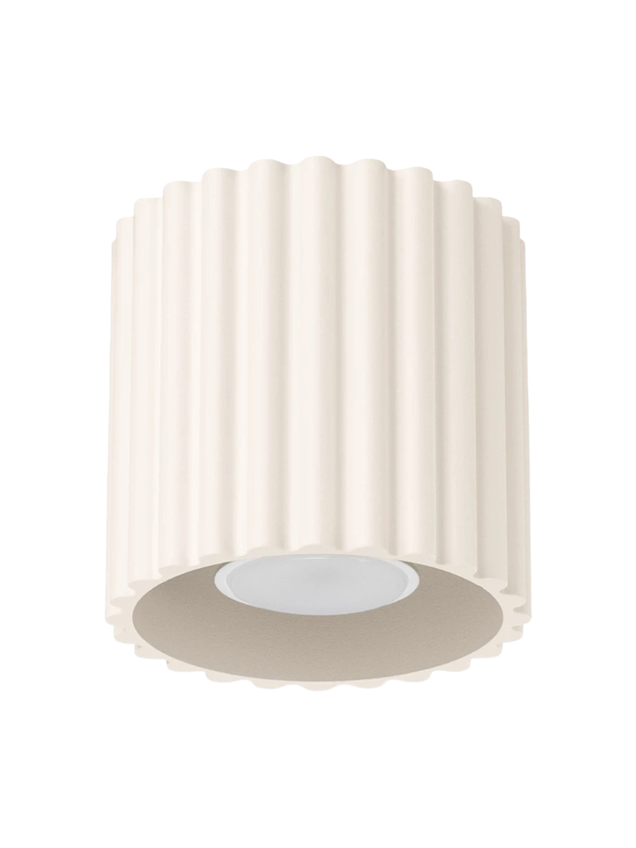 
Designer Ceiling Light "Aura II" 1-bulb - Beige