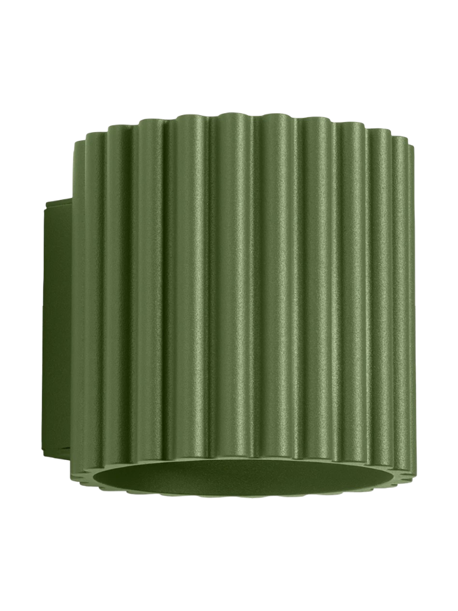 
"Aura" Designer Wall Lamp - Olive green