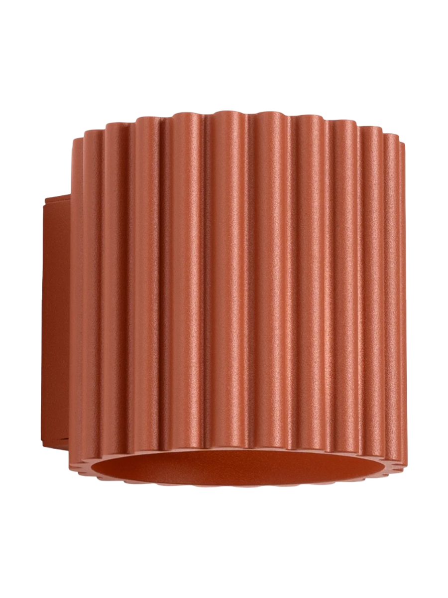 
"Aura" Designer Wall Lamp - Ochre red