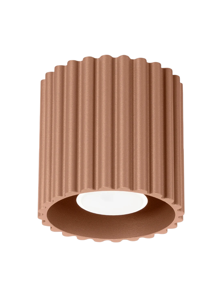 
Designer Ceiling Light "Aura II" 1-bulb - Mocha