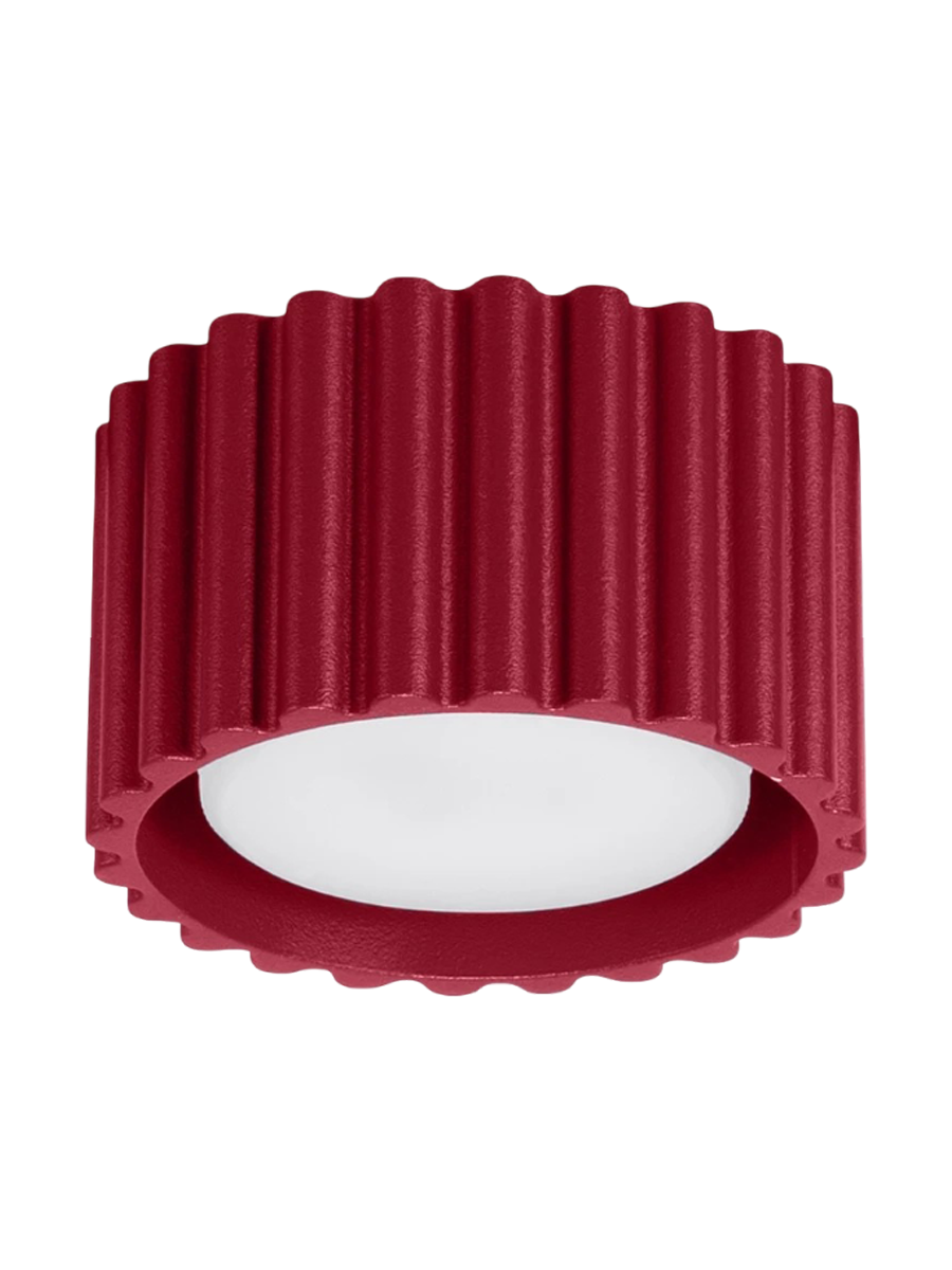 
Designer Ceiling Lamp "Aura" 1-bulb - Burgundy