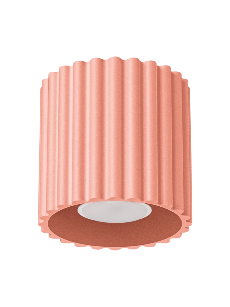 
Designer Ceiling Light "Aura II" 1-bulb - Apricot