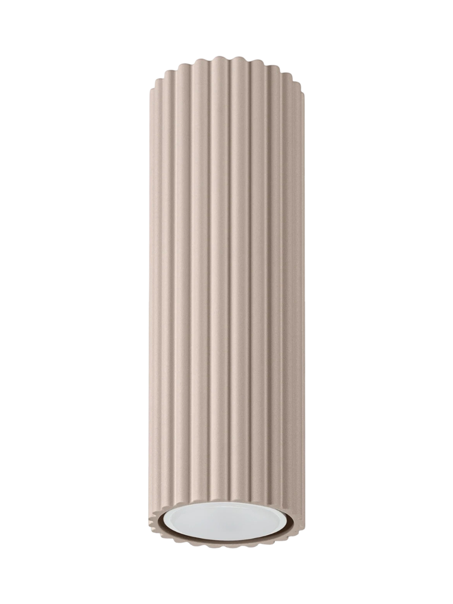 
Design Deckenlampe „Karbon“ Ø 6.5 x 20 cm - Taupe