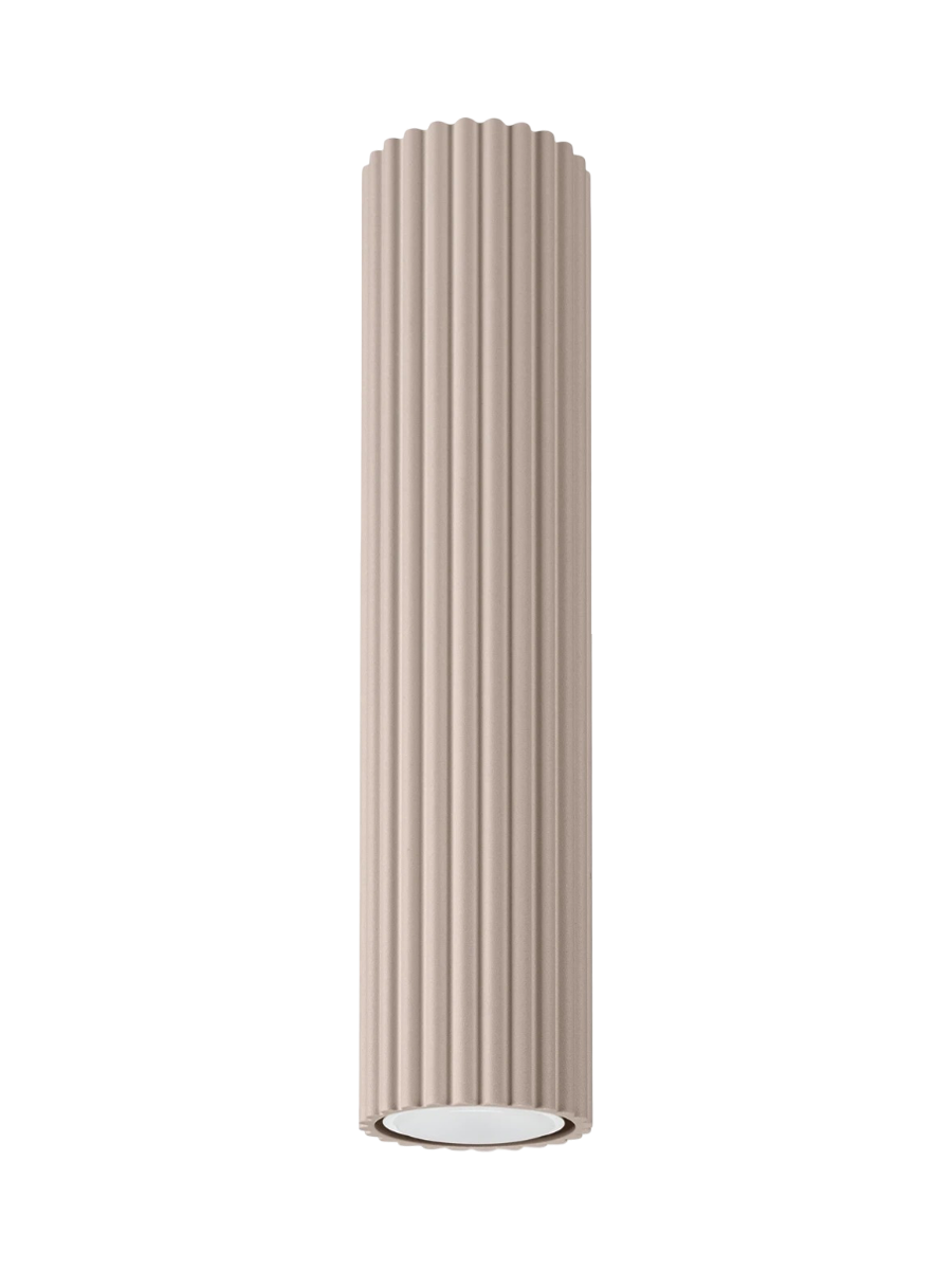 
Design Deckenlampe „Karbon“ Ø 6.5 x 30 cm - Taupe
