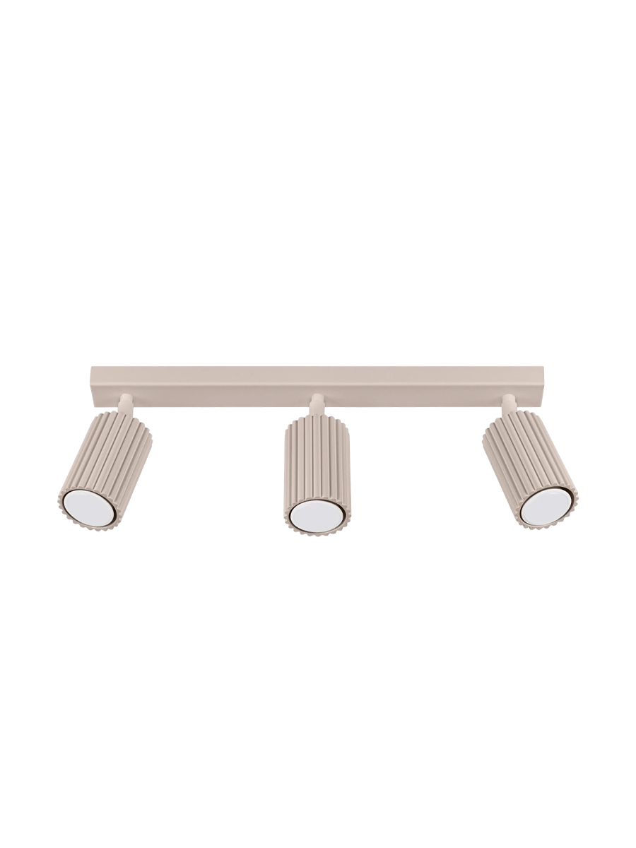 
Design Deckenlampe „Karbon“ 3-flammig - Taupe
