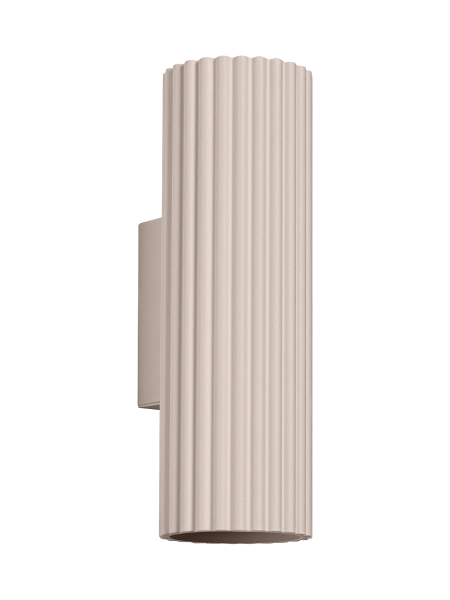 
Designer Wall Lamp "Carbon", Height 20 cm - Taupe